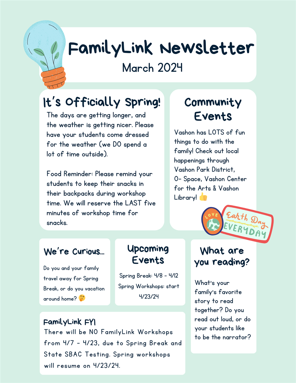 FamilyLink March 2024 Newsletter